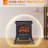 Freestanding Electric Fireplace Stove, Space Heater With Realistic Flame Effect, Adjustable Temperature, And Overheat Protection, 750W/1500W-63528698