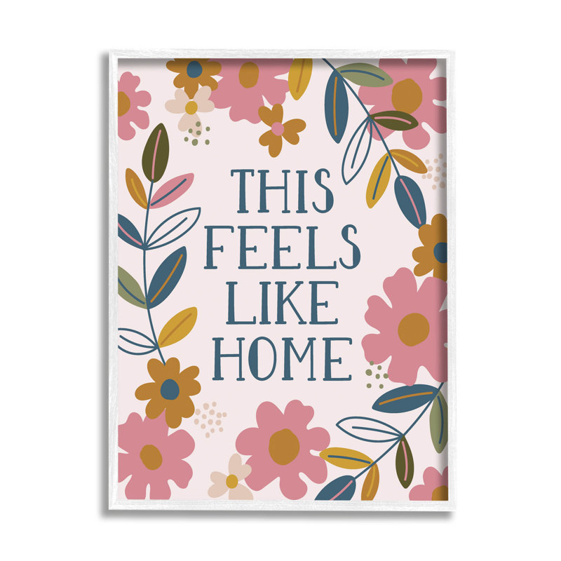 This Feels Like Home at-067, H 14 po x l 11 po x P 1,5 po, Giclée encadrée blanc bord de mer