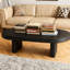 Table basse moderne cannelée ovale-1822778120