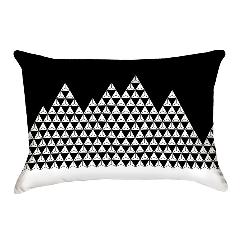 Coussin lombaire intérieur / extérieur Katelyn Elizabeth, Noir