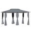 Abri pour abri de jardin extérieur, abri de jardin avec filet, toit ventilé