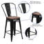 Tabouret de salle à manger en métal Margherite-466744681-460918466