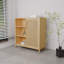 Practical Single-door Storage Cabinet For Small Spaces - 2 Open Shelves To Maximize Vertical Space, And Slim Corners, Material, Can Be Used As Bathroom High Cabinet, Bookcase, Etc., 32.46 In Height