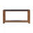 Uniquely Designed Oak Veneer Console Table with Distinctive Side Shapes, Suitable for Entryway, Hallway, Living Room, Foyer, Corridor-1362819773