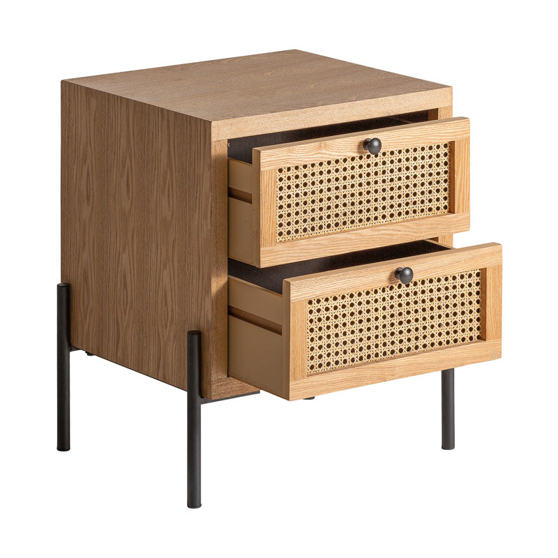 Collbran 45cm W Iron Bedside Table