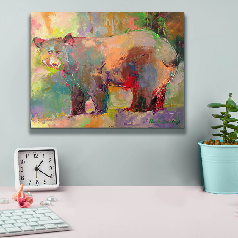 "Artbear" par Richard Wallich, H 12 po x l 16 po x P 0,75 po