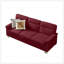 Canapé moderne à 3 places en tissu Snowfleece compressé, pour le salon, la chambre à coucher, le bureau et les espaces de divertissement-898306398