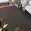 Striped Area Rug in Gray/Brown-67853165