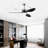 52'' ABS Blades Ceiling Fan With Lights And DC Remote
