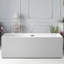 Baignoire de trempage autoportante 59 po x 30 po Chloe-87759097