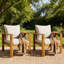 Ensemble de conversation de patio pour 6 personnes avec coussins Acacia