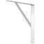 Borough Wharf Shelf Brackets 4 Pcs 15X2.5X11.5 Cm Silver Stainless Steel-1214008729-1214008724