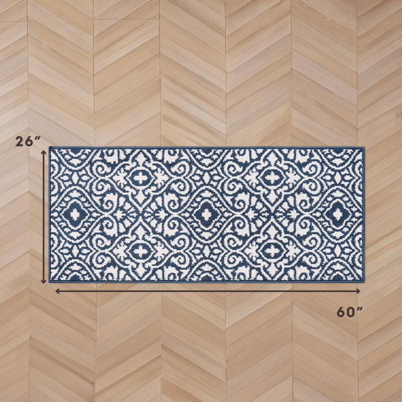 Tapis touffetés lavables à la machine deux tons Laura Ashley Feya, Tapis de couloir 2 pi 2 po x 5 pi