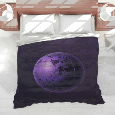 Édredon mauve texturé mauve