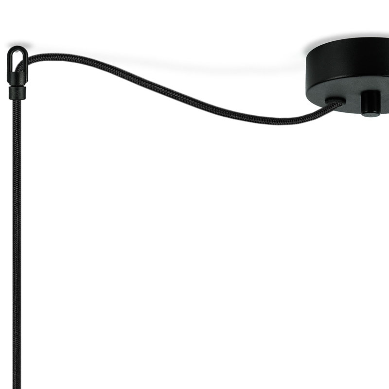 Mika 2 - Light Cluster Pendant, Black, Black, 154cm H x 36cm W x 36cm D