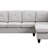 96" Linen Sectional Sofa With Right Facing Chaise-1909904406