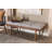 Polyester Upholstered Bench with Shoe Storage-69474411