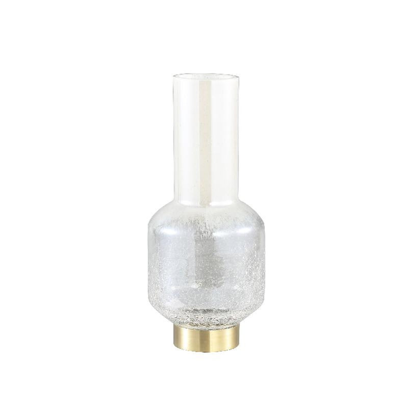 Abdulsamad Glass Table Vase, Gold, 32cm H x 14cm W x 14cm D