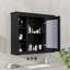 Armoire de rangement murale pour salle de bain 35 po x 28 po, armoire à pharmacie, armoire murale moderne avec miroir, armoire à miroir avec 6 tablettes ouvertes, meuble-lavabo non inclus