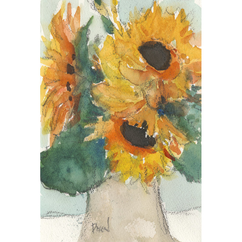 Tournesols rustiques I, H 30 po x l 20 po x P 1 po