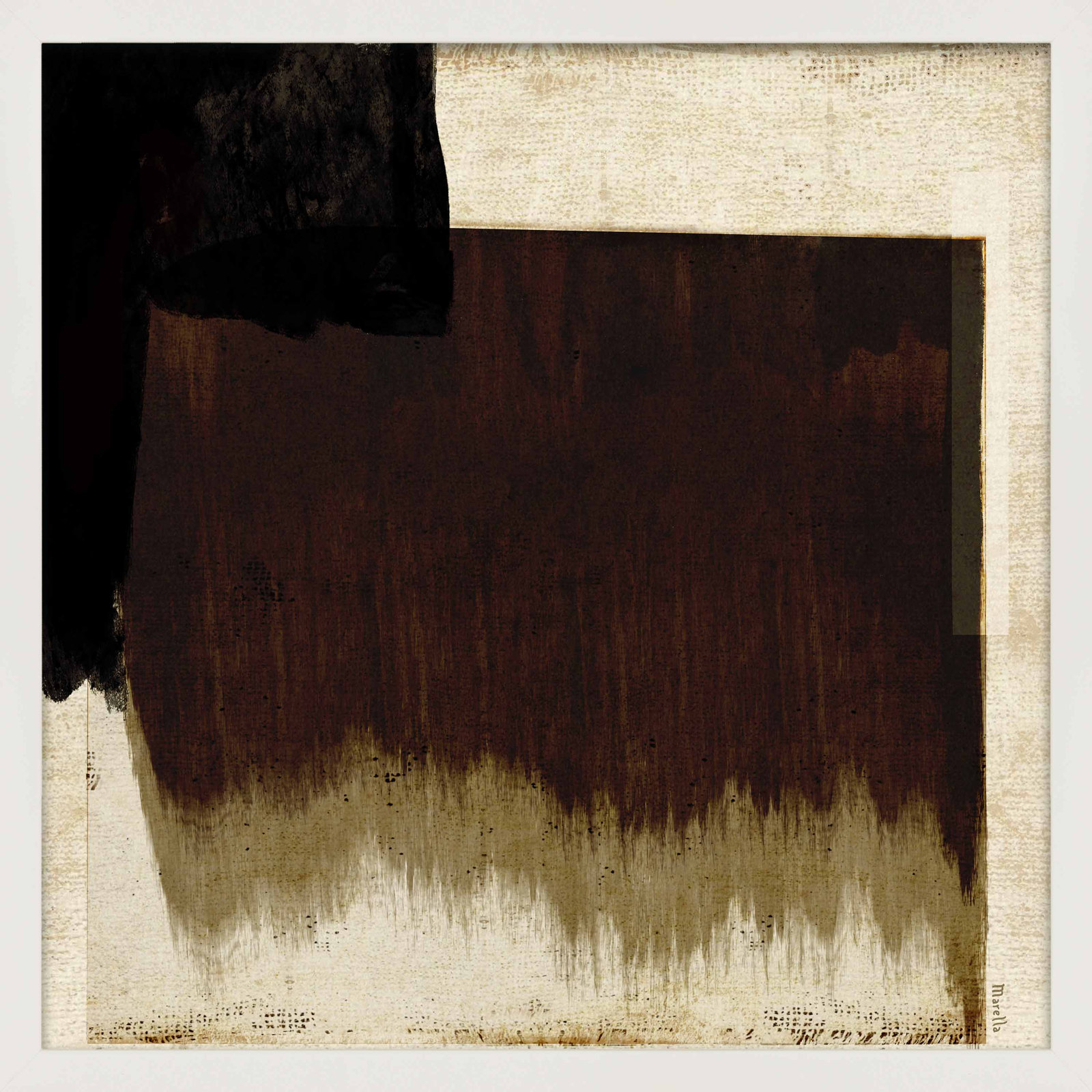 Untitled by Marco Marella for Studio M - Framed Wall Art, White, 36" H x 36" W, Paper