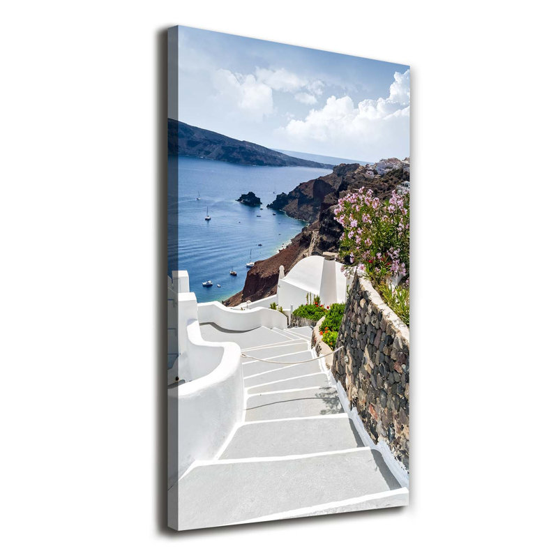 Santorini Greece - Wrapped Canvas Print