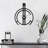 Elegant Black Decorative Metal Wall Clock, 19.3 x 14.9 inches | 100% Metal Construction, Thickness: 0.06 inches | Silent Mechanism, Easy Wall Hanging | Lightweight at 0.6 lbs | Perfect for Home or Office Decor