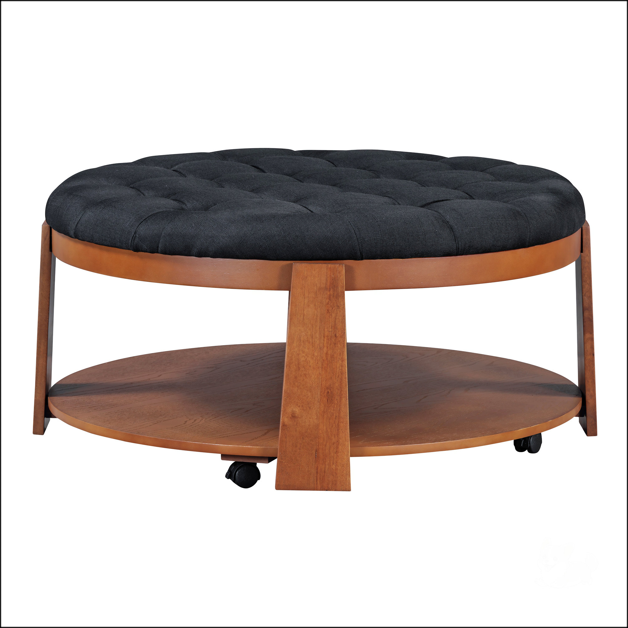 Latitude Run?? Modern Large Round Ottoman Coffee Table | Wayfair
