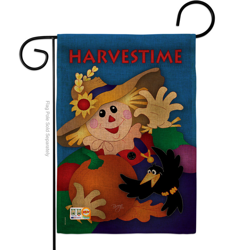 Drapeau de jardin à motif de toile de jute 1,5 x 1,1 pi Harvest Hill