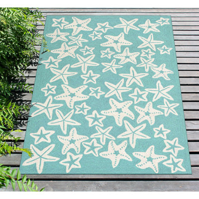 Tapis bleu touffeté à la main Vogt