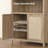 84.25''H Rattan Arched Bookcase With Adjustable Shelf-654932677