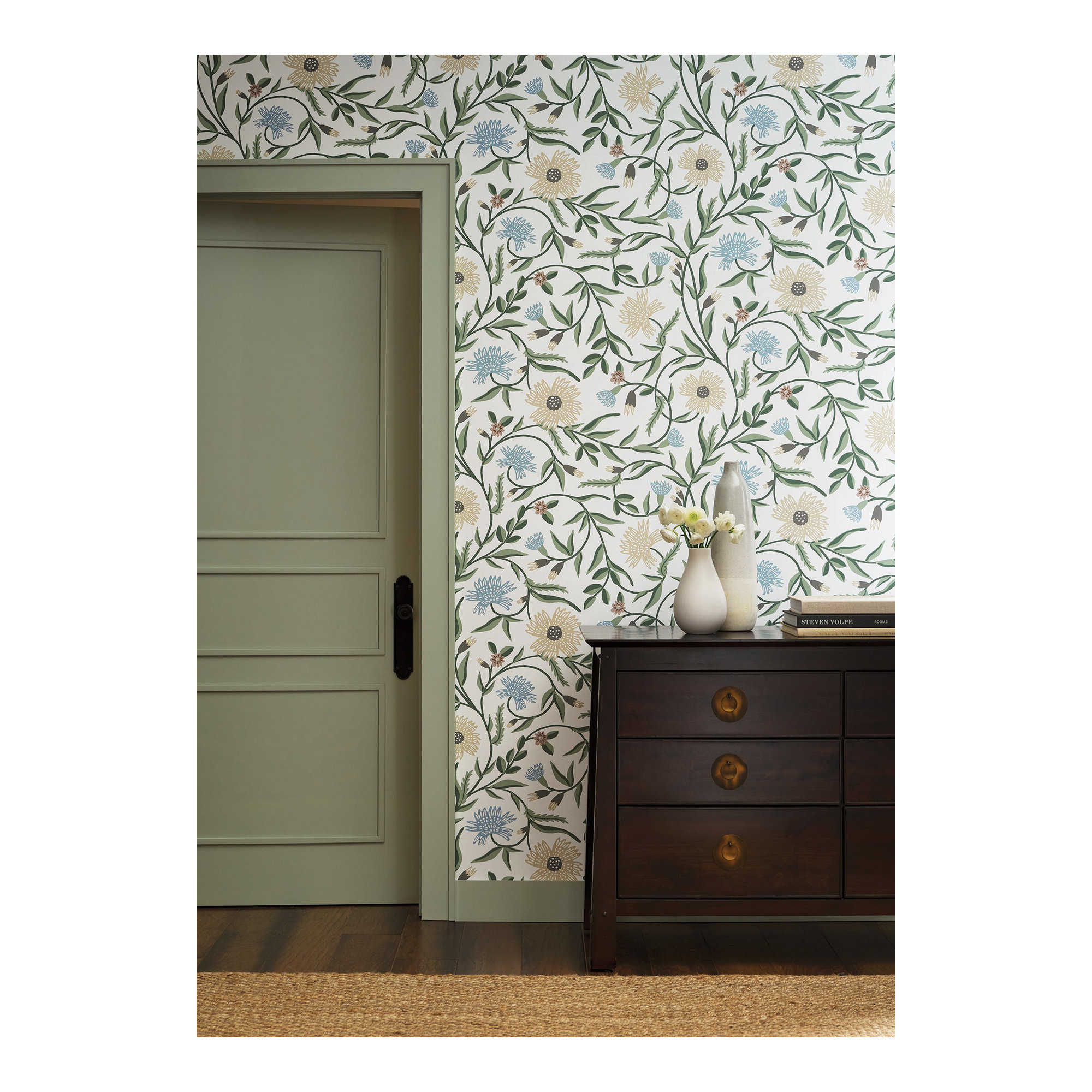 Aster Wallpaper, White