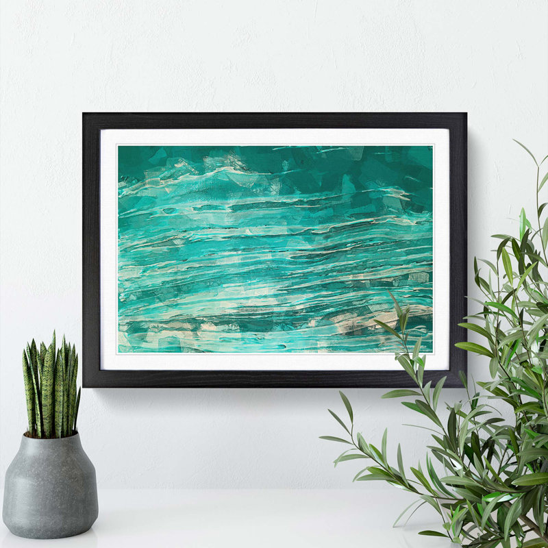 Your Joy in Abstract - Picture Frame Painting Print, 36cm H x 48cm W x 2cm D, Black Framed
