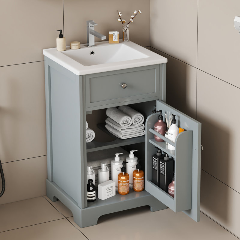 20" Bathroom Vanity with Sink, Grey