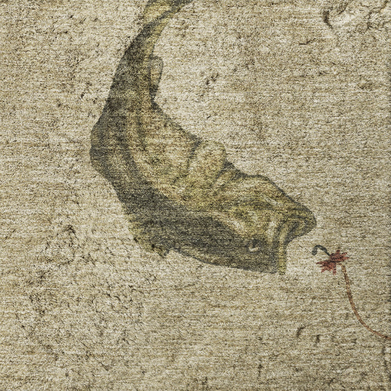 Premium Machine Washable Dream Shag Fish Rug, 2'6" x 3'10"