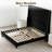 Full Size black Diamond Bed Frame-78894866-78894865