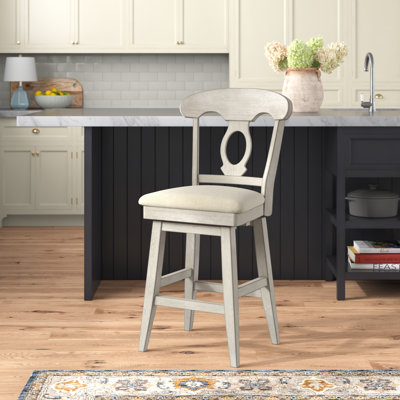 Fortville Swivel Upholstered Counter Stool