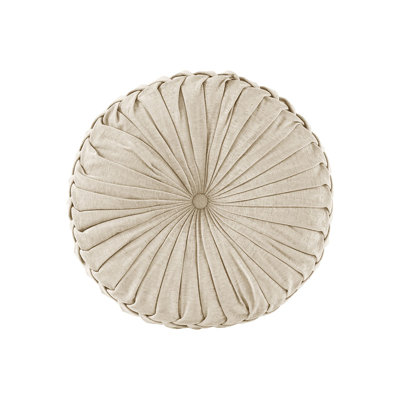Coussin de sol rond en poly chenille