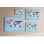 Wall Mounted bulletin board print decorative wall pin board for wall home office corkboard Flags map