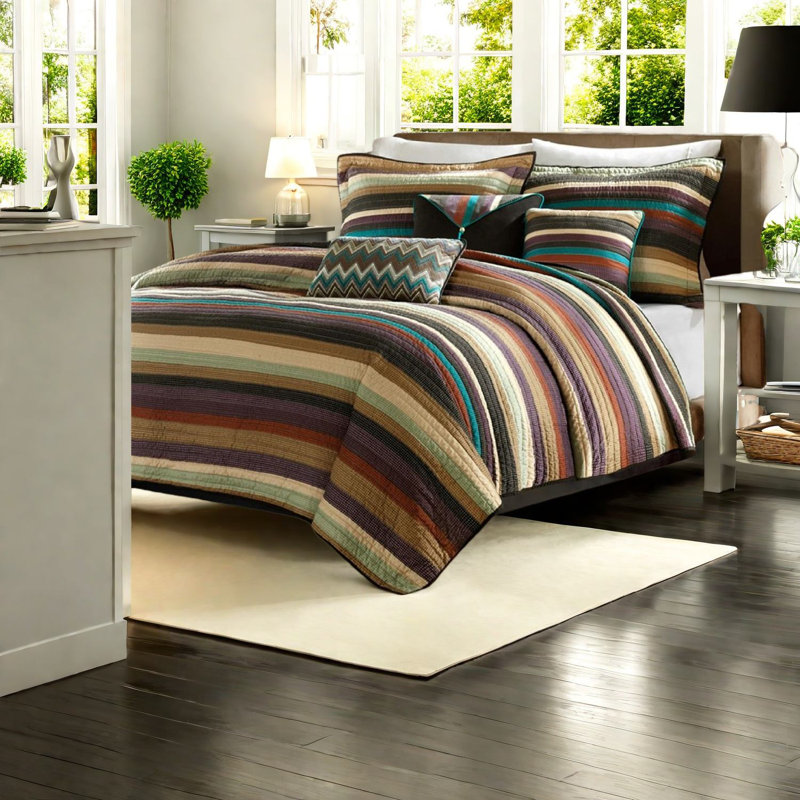 Reversible Bedding Sets, Microfiber Full Queen Rustic Farmhouse Home