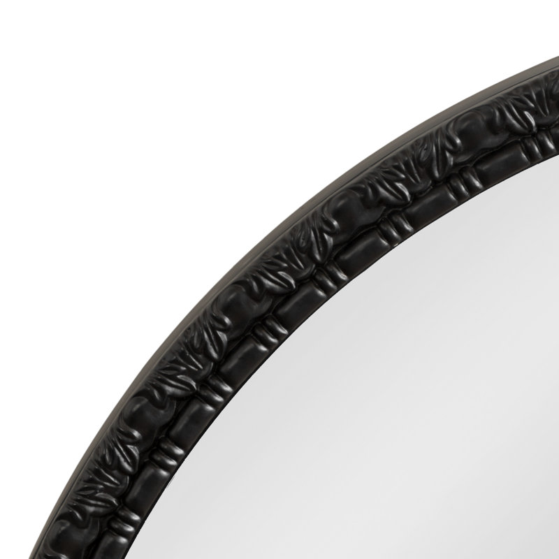 Miroir rond pour salle de bain, Noir