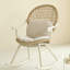 Chaise berçante d'intérieur en rotin