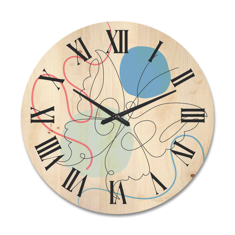 Horloge murale papillon, Grand