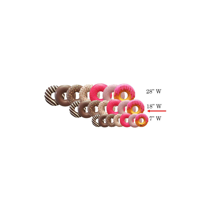 Medium Donut Set Over Sized Statue