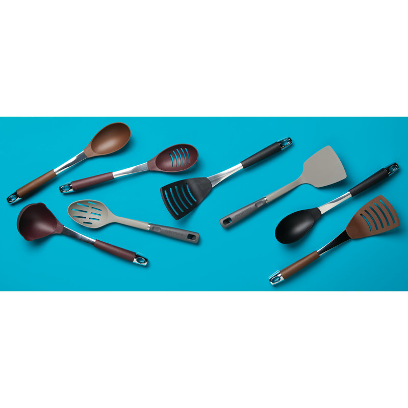 Circulon Harmony Nylon Kitchen Tools/  Cooking Utensils, 5 Piece, Black