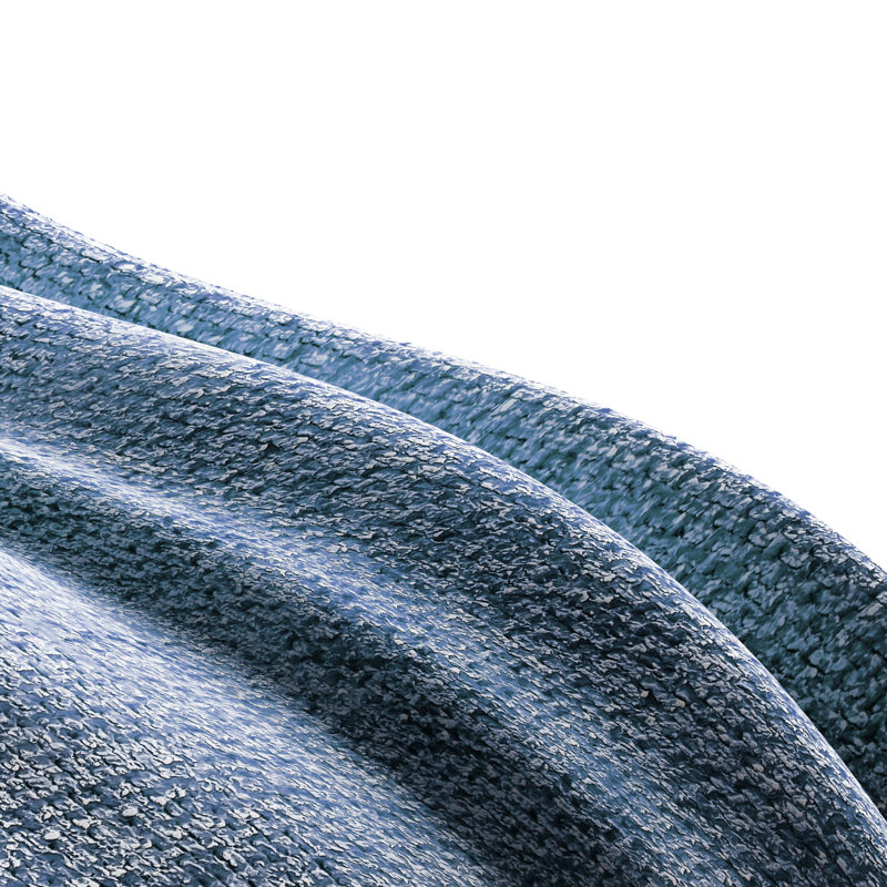 Fauteuil pivotant à 360 degrés Fluffy, Bleu