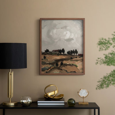 «Vintage Landscape CCxxxiii», reproduction encadrée - bois massif