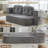 Boneless 78.7" Convertible Folding Sofa Bed Full Size, Comfy Boneless Loveseat Fold Out Couch With Pillows & Armrest-362040341