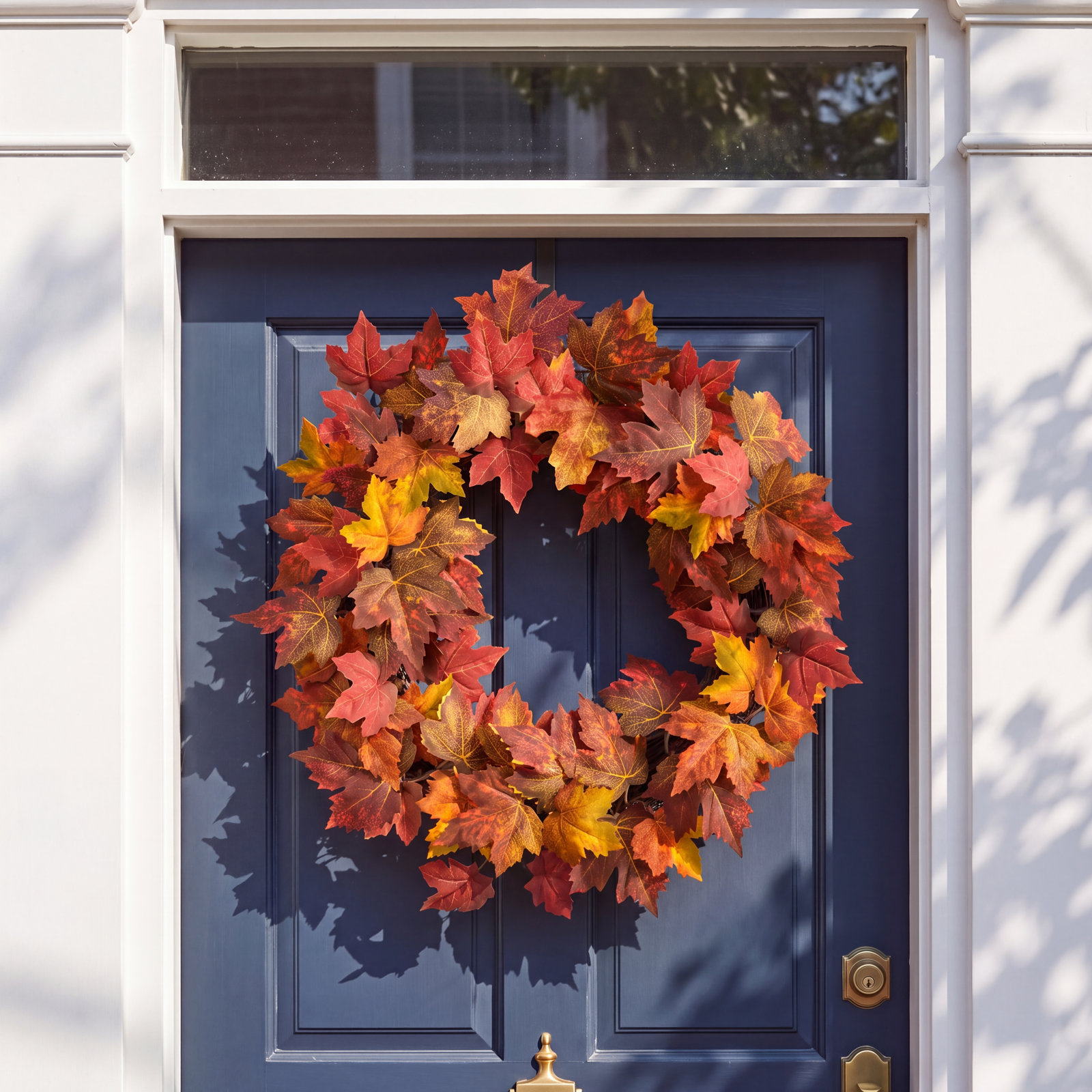 Faux Maple 22'' Wreath