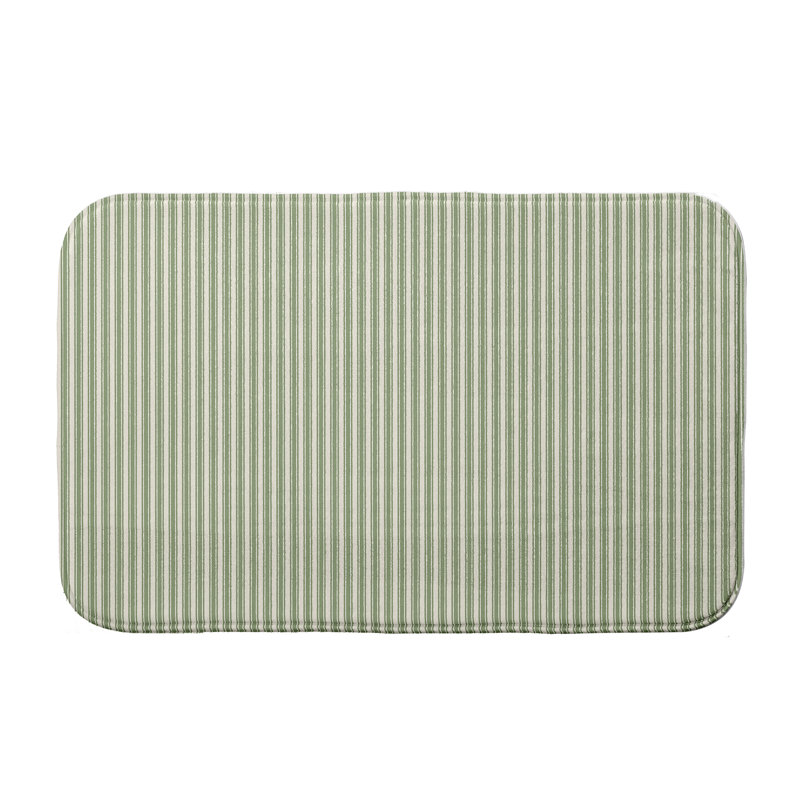 Tapis pour salle de bain Donaldson, l 24 po x L 17 po, Vert
